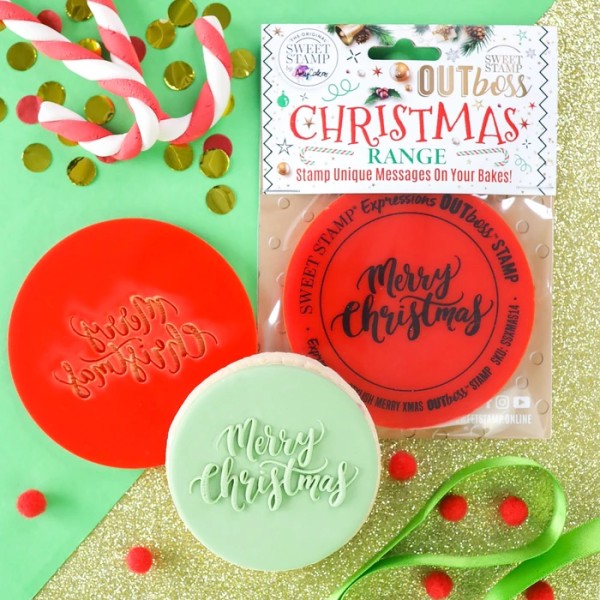 Sweet Stamp OUTboss MERRY CHRISTMAS STYLISH Mini Size