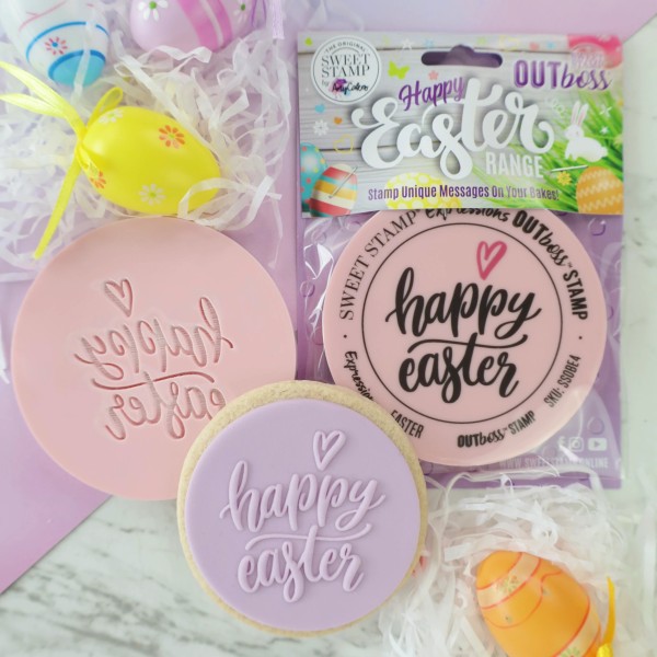 Sweet Stamp OUTboss Easter HAPPY EASTER ELEGANT Regular Size