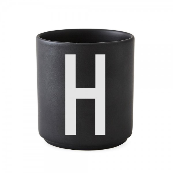 Design Letters Porzellanbecher schwarz H