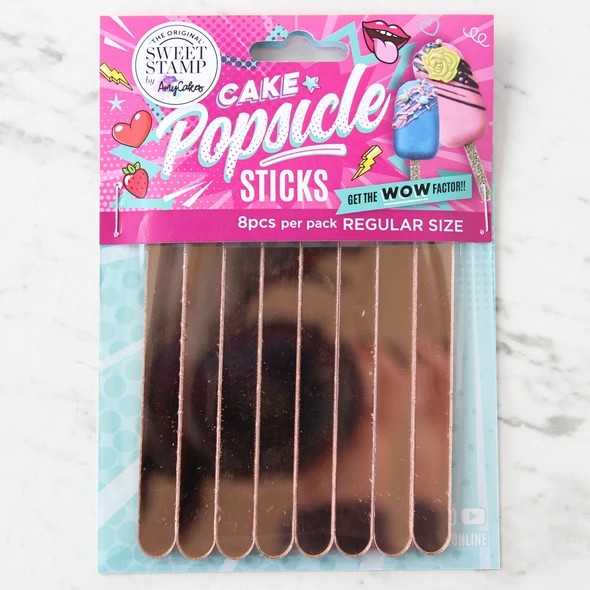 Sweet Stamp Popsicle Sticks 8 Stück ROSE GOLD Mini